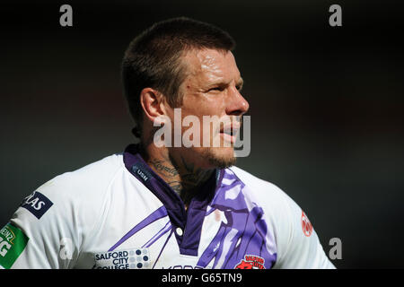 Rugby League - Super League - Warrington Wolves gegen Salford City Reds - Halliwell Jones Stadium. Ryan McGoldrick, Salford City Reds Stockfoto