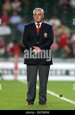 Rugby Union - 2013 British and Irish Lions Tour - Barbaren gegen British and Irish Lions - Hong Kong Stadium. Warren Gatland, Cheftrainer der britischen und irischen Lions Stockfoto