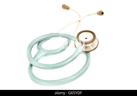 Stethoskop mit Reflexion und blaue Tönung Stockfoto