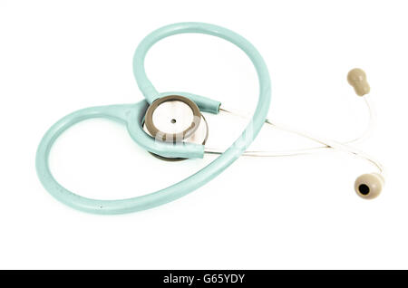 Stethoskop mit Reflexion und blaue Tönung Stockfoto