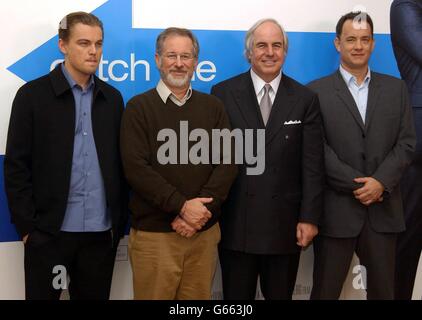 Catch Me If You Can Pressekonferenz Stockfoto
