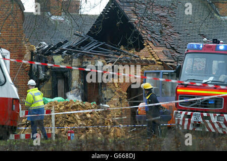 Whiteley Village Seniorenheime in der Nähe von Weybridge in Surrey, wo ein Mann starb und seine Frau nach einer vermuteten Gasexplosion kritisch krank im Krankenhaus lag. Stockfoto