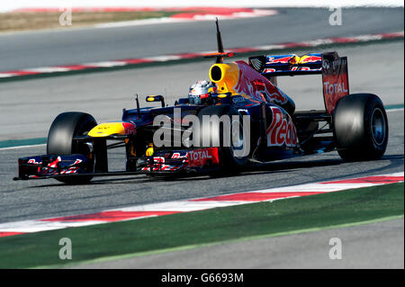 Sebastian Vettel, GER, Red Bull Racing Renault tb8, Formel-1-Test-Sitzungen, Februar 2012, Barcelona, Spanien, Europa Stockfoto