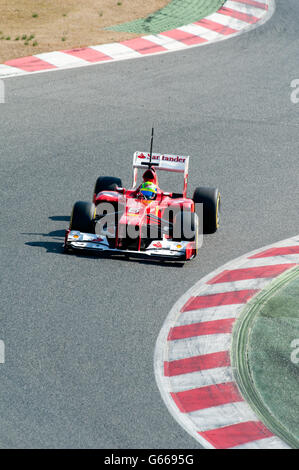 Felipe Massa, BH, Ferrari F2012, Formel-1-Test-Sitzungen, 21 – 24/2/2012, auf dem Circuit de Catalunya, Barcelona, Spanien Stockfoto