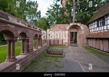 Kloster Kirche, Herrenalb Abtei Ruinen des ehemaligen Zisterzienser Kloster, Bad Herrenalb, Schwarzwald, Bathen Baden-Württemberg Stockfoto