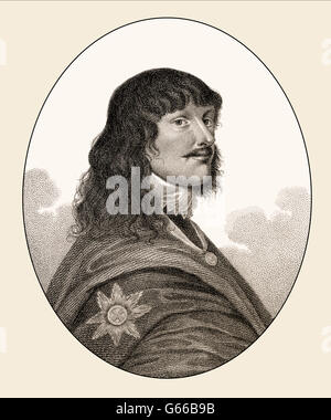 James Stanley, 7. Earl of Derby, Lord Strange, 1607-1651, ein Befürworter der die royalistische Sache im englischen Bürgerkrieg Stockfoto