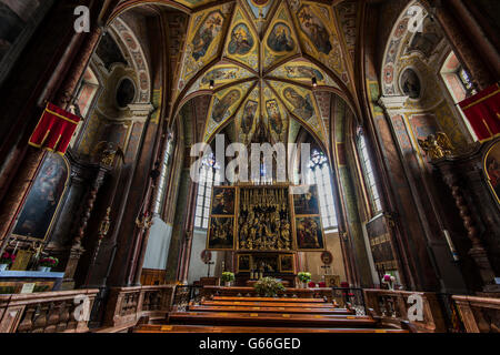 Wallfahrtskirche Kirche, St. Wolfgang Im Salzkammergut, Oberösterreich, Österreich Stockfoto