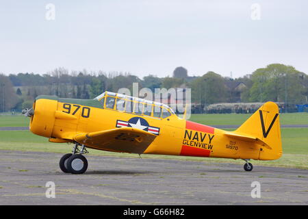 North American AT - 6D Harvard G-TXAN in Abingdon Luft & Land Show Stockfoto