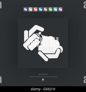 Schaum-Flasche-Symbol Stock Vektor