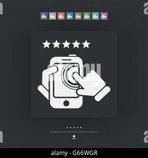 Smartphone-Symbol. Die am besten bewerteten. Stock Vektor