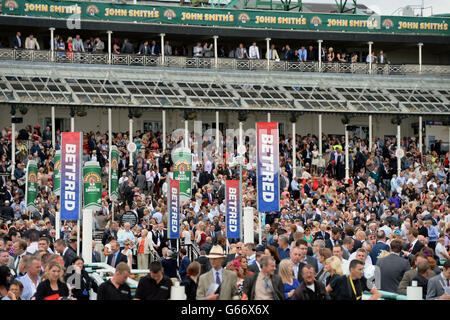 Pferderennen Sie - John Smiths Northumberland Platte Tag 2013 - Newcastle Racecourse Stockfoto