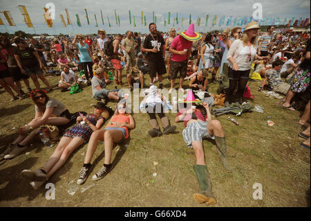 Glastonbury Festival 2013 - Tag 4 Stockfoto