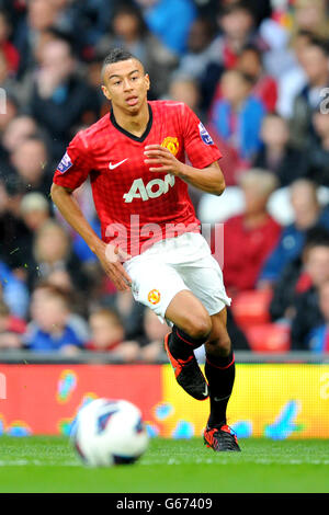 Fußball - Barclays Under 21 Premier League - Finale - Manchester United gegen Tottenham Hotspur - Old Trafford. Jesse Lingard, Manchester United. Stockfoto