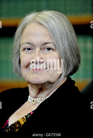 Baroness Hale von Richmond, auch bekannt als Lady Hale, die zur stellvertretenden Präsidentin des Obersten Gerichtshofs ernannt werden soll, was sie zur ranghöchsten Richterin aller Zeiten macht. Stockfoto