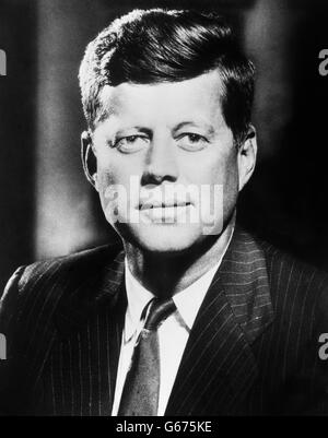 US-Politik - John F. Kennedy. Stockaufnahme des amerikanischen Präsidenten John F. Kennedy. Stockfoto