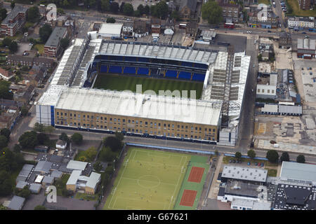 London Aerial Views - Stock. Eine Luftaufnahme des White Hart Lane Ground des Tottenham Hotspurs Football Club in London. Stockfoto