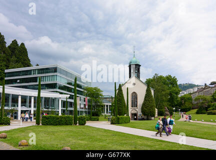 Caracalla-Therme, Spa Kirche Spitalkirche, Baden-Baden, Deutschland, Baden-Württemberg, Schwarzwald, Schwarzwald Stockfoto