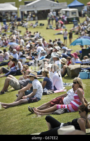 Pferdesport - 2013 Barbury International Horse Trials - Tag vier - Barbury Castle Stockfoto