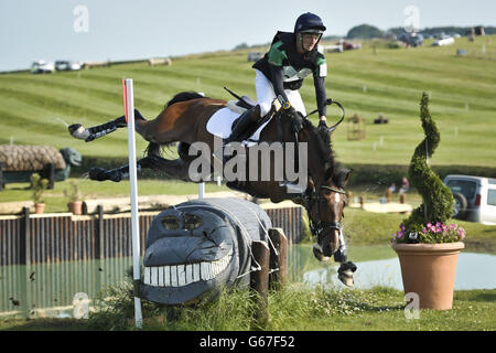 Pferdesport - 2013 Barbury International Horse Trials - Tag vier - Barbury Castle Stockfoto