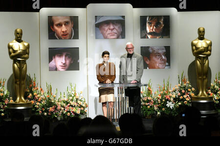 Oscar - nominierten bekannt gegeben Stockfoto