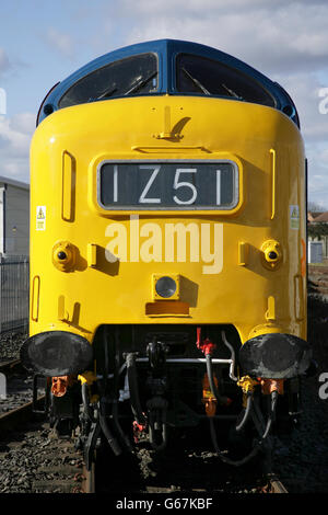 English Electric Class 55 "Deltic" Diesel Lokomotive 55009 "Alycidon" Stockfoto