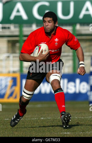 RBS 6 NATIONEN ITALIEN V WALES. Colin Charvis im Einsatz für Wales während ihres RBS 6 Nations-Spiels gegen Italien im Stadio Flaminio, Rom. Stockfoto