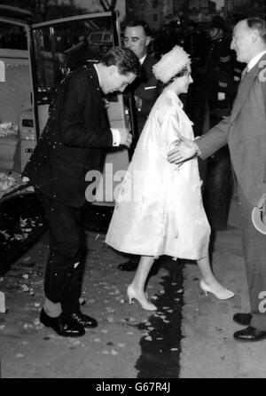 Royalty - Prinzessin Margaret und Antony Armstrong-Jones Hochzeit - London Stockfoto