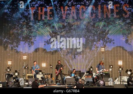 Die Impfstoffe treten während der Barclaycard British Summer Time Hyde Park, London, auf. Stockfoto