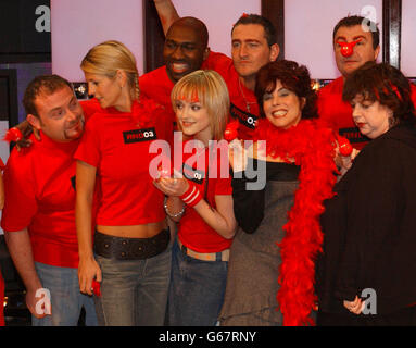 Comic Relief Fame Academy Stockfoto