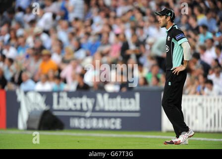 Cricket - Friends Life T20 - Surrey / Middlesex Panthers - The Kia Oval. Glenn Maxwell, Surrey Stockfoto