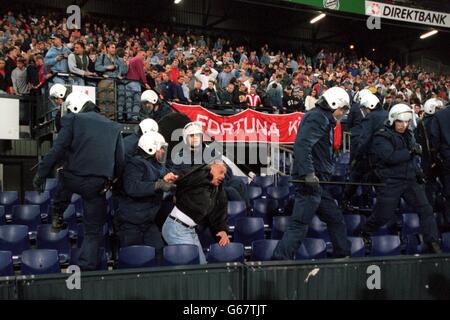 Fußball-Niederlande / Deutschland Stockfoto