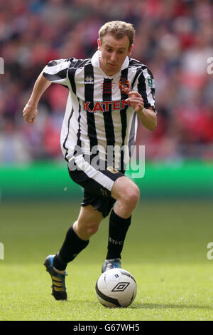 Fußball - FA Vase - Finale - Spennymoor Town / Tunbridge Wells - Wembley Stadium. Gavin Cogdon, Stadt Spennymoor. Stockfoto