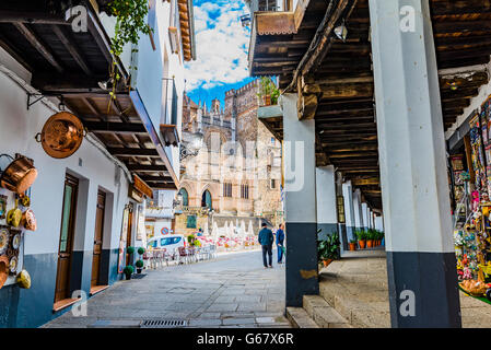 Jüdisches Viertel. Guadalupe, Cáceres, Extremadura, Spanien, Europa Stockfoto