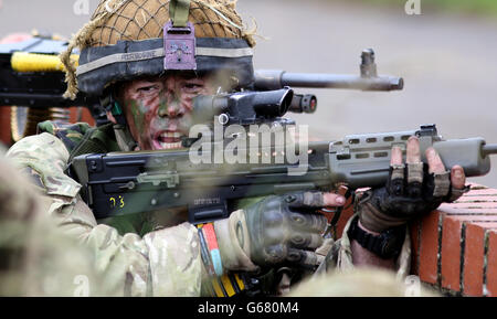 Neue Vorteile für Armee Reservisten Stockfoto