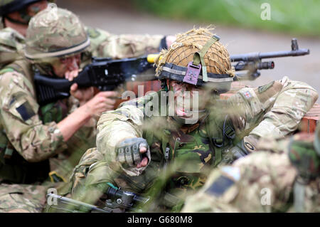 Neue Vorteile für Armee Reservisten Stockfoto