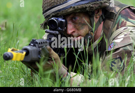 Neue Vorteile für Armee Reservisten Stockfoto