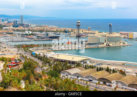 Luftbild Barcelona, Katalonien, Spanien Stockfoto