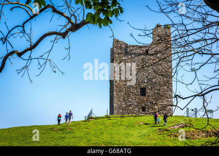 Audley Castle, Co. Down, Nordirland Stockfoto