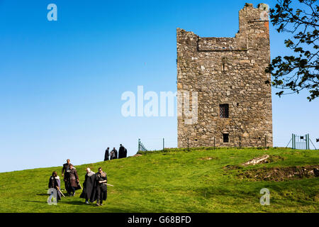 Audley Castle, Co. Down, Nordirland Stockfoto