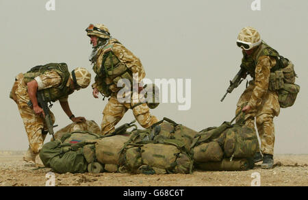 Britische Truppen im Irak Stockfoto
