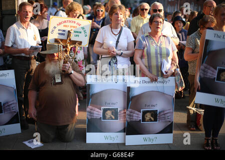 Dublin Abtreibung protest Stockfoto