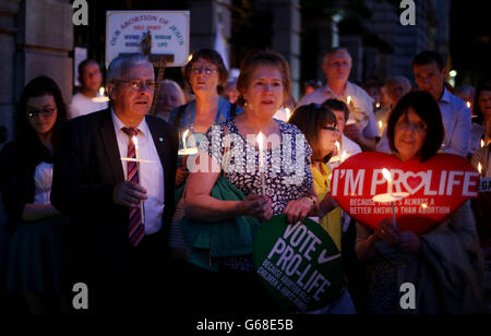 Dublin Abtreibung protest Stockfoto