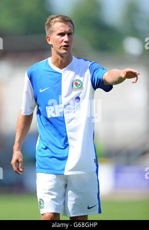 Fußball - vor der Saison freundlich - Wrexham gegen Blackburn Rovers - Rennbahn. Morten Gamst Pedersen, Blackburn Rovers Stockfoto