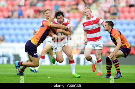 Rugby League - Tetley es Challenge Cup, letzte Quartal - Wigan Warriors V Widnes Wikinger - DW-Stadion Stockfoto