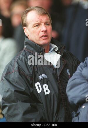 Fußball - Endsleigh League Division One - Derby County / Crystal Palace. Dave Bassett, Crystal Palace Manager Stockfoto