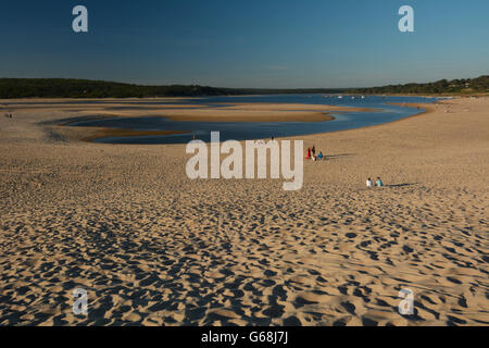 Lagoa de Albufeira Strand, Halbinsel Setúbal, Portugal Stockfoto