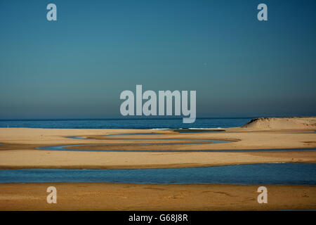 Lagoa de Albufeira Strand, Halbinsel Setúbal, Portugal Stockfoto