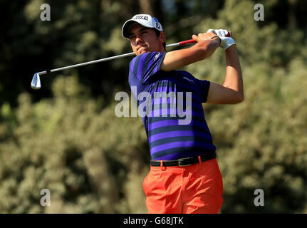 Italiens Matteo Manassero während des zweiten Tages der Open Championship 2013 im Muirfield Golf Club, East Lothian Stockfoto