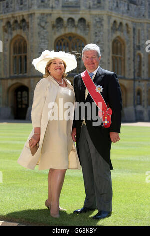 Investitur in Windsor castle Stockfoto