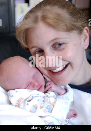 Donna Moore Baby Mann in Kuwait Stockfoto